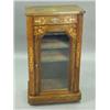 Image 1 : An Edwardian inlaid walnut music cabinet. ...