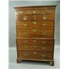Image 1 : A George II padouk chest on chest, raised ...