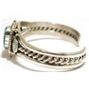 Image 3 : Navajo Spider Web Kingman Turquoise Sterling Silver Cuff Bracelet - Eugene Belone