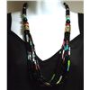 Image 1 : Navajo Onyx & Multi-Stone 6-Strand Necklace - Tommy Singer