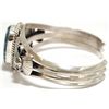 Image 3 : Navajo Spider Web Kingman Turquoise Sterling Silver Cuff Bracelet - Mary Ann Spencer