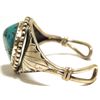 Image 3 : Old Pawn Navajo Spider Web Turquoise Sterling Silver Cuff Bracelet