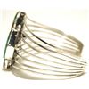 Image 3 : Dead Pawn Navajo Turquoise & Green Fox Turquoise Sterling Silver Cuff Bracelet