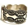 Image 3 : Old Pawn Navajo Spider Web Turquoise Sterling Silver Cuff Bracelet - Mara Antia
