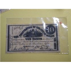 1862 10 CENT NOTE(replica)