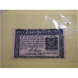 1776 $10.00 BANK NOTE(replica)