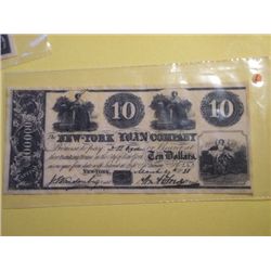 1838 $10.00 BANK NOTE(replica)