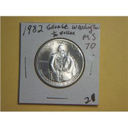 1982 GEORGE WASHINGTON SILVER 1/2 DOLLAR