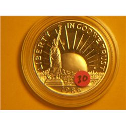 1986 S STATUE OF LIBERTY 1/2 DOLLAR