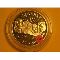 1991 S MOUNT RUSHMORE 1/2 DOLLAR