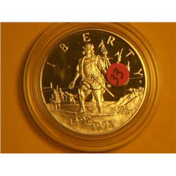 1992 S COLUMBUS DISCOVERY OF AMERICA1/2 DOLLAR