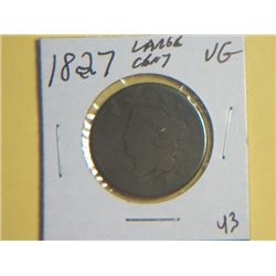 1827 LARGE CENT