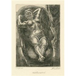 John Sloan Pencil-Signed Original Etching