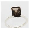 Natural 2.76 ctw Smokey Topaz 10x8 Ring .925 Sterling
