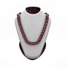 Image 1 : Ruby 24.48 ctw Round Necklace 18kt W/Y Gold