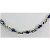 Image 3 : Genuine 8.42 ctw Sapphire Diamond Necklace14k