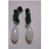 Image 1 : Natural 59.60ct Emerald ,Semi Precious Earring .925 Ste