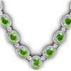 Image 1 : Certified 38.60 ctw Peridot Diamond Necklace 18k