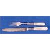 Image 2 : Lot 010_: Fancy Silverplate 24 Piece Dessert Set