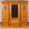 Image 1 : Lot 054_: Carved Figural Walnut Armoire, Ca.1875