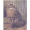 Image 1 : Lot 065_: "Sanborn?" Signed O/C Portrait of a Cat, Ca. 1890