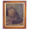 Image 2 : Lot 065_: "Sanborn?" Signed O/C Portrait of a Cat, Ca. 1890