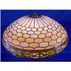 Image 3 : Lot 070_: Dufner ? Handel ? Stained & Leaded Glass  20" Dia. Table Lamp