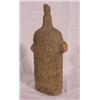 Image 1 : Lot 100_: Brown Glass Bottle Covered in Faux Wood