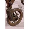 Image 3 : Lot 150_: Expandable Iron Coffin Stand on Wheels