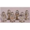 Image 1 : Lot 225_: Set of Six (6) Sterling Pepper Shakers