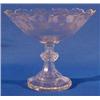 Image 1 : Lot 256_: Flint Glass Twelve Panel Pedestal Bowl
