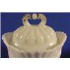 Image 4 : Lot 271_: Two (2) Milk Glass Covered Sugar Bowls