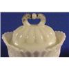 Image 5 : Lot 271_: Two (2) Milk Glass Covered Sugar Bowls