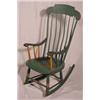 Image 1 : Lot 327_: Old Boston Rocker with Green Paint