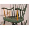 Image 3 : Lot 327_: Old Boston Rocker with Green Paint