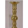 Image 2 : Lot 334_: Tall Turned Brass Candle Sticks