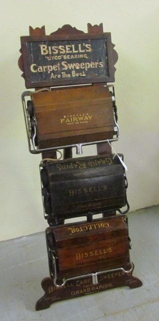 Very Rare 1870 - 1890 Original Bissells Carpet Sweeper Display with ...