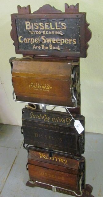 Very Rare 1870 - 1890 Original Bissells Carpet Sweeper Display with ...