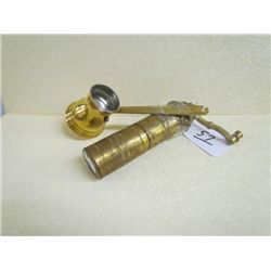 Brass Coffee Grinder and Measure