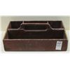 Image 1 : 1800s Knife Tray in Original Red Color 12" x 8"