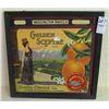 Image 1 : Nicely Framed Early Orange Advertising poster 11" x 11"