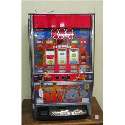 Super Bomber Slot Machine with Tokens and Manuel