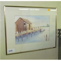 Watercolor by Elizabeth S Miller, local artist  - in frame 14 x17"