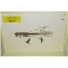Image 1 : Herb Jones Print (121/500) "Pit Blind" 1981  Geese -signed 13 x 20