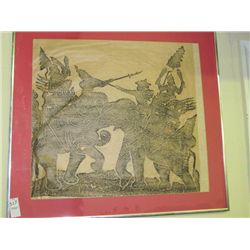 Early Painting on Rice Paper of Elephants 21