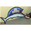 Image 1 : Miller Lite Tin Sign of Sail Fish 31" x 11"