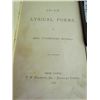 Image 2 : 2 Early Books, 1868 Poems Signed, small leather book Titled man without a country