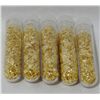 Image 2 : 5 Large Vials of Gold Flakes