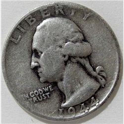 1944-S Silver Washington Quarter