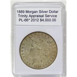 1889 Morgan Silver Dollar PL-66 w/Appraisal